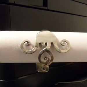 Bracelet Handmade Silver Bent Fork Unique Design